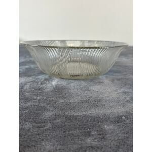 Vintage Arcoroc Canterbury Collection  pressed glass Serving Bowl 10 inches